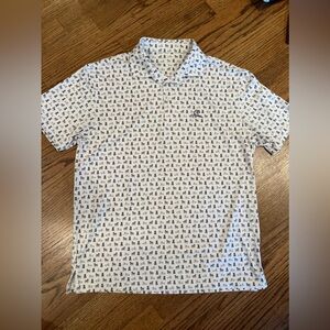 Rhoback “The Frenchie” Men's Short Sleeve Performance Polo (Size Medium)